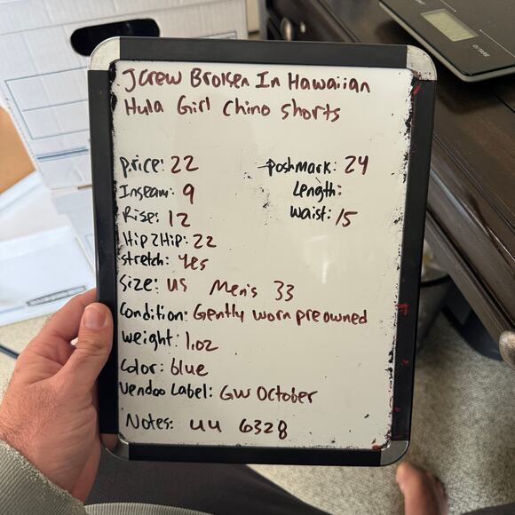 J Crew Broken In Hawaiian Hula Girl Chino Shorts US Men's 33 - Picture 6 of 6